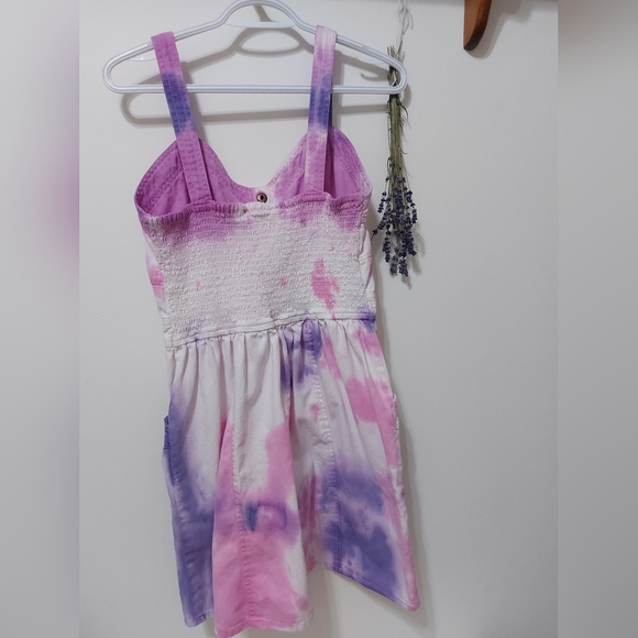 Upercycle tie dye denim dress - Picture 3 of 13